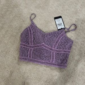 Lilac boho bra top from India - NWT